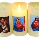 Vela Función Pilas Decoración Navidad Luz Led 12x7.5 Velas