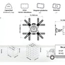 Soporte Base Movil Para Tv 32 A 65 Pulgadas P4 Negro