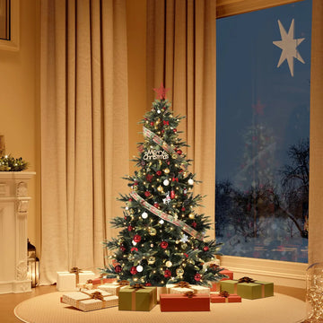 Garveehome Mini Arbol De Navidad Artificial Preiluminado De