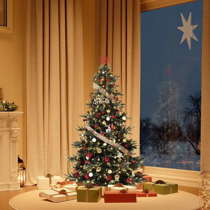 Garveehome Mini Arbol De Navidad Artificial Preiluminado De