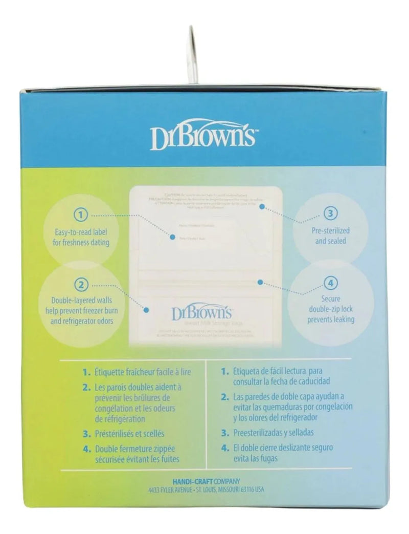 Dr Brown's 100 Bolsas Para Almacenar Leche Materna