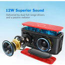 Bocina Bluetooth Doss Soundbox 12w Ipx4 12 Horas Bateria Color Negro