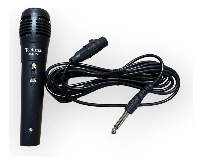 Cabina Activa De 15 Audio Sound Con Trípode Y Micrófono Negro