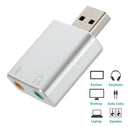 Tarjeta De Sonido Usb 7.1 Deluxe Externa Usb Adaptador Color