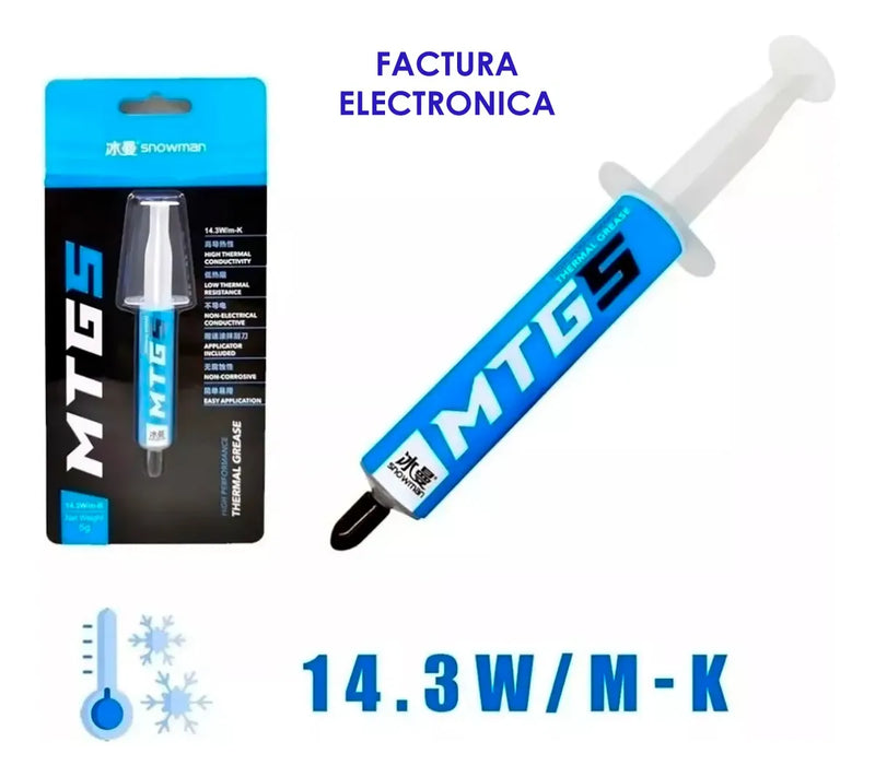 Pasta Termica Disipadora Mtg5 Alta Conductividad 5gr Pack X2
