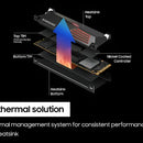 Samsung 990 Pro Con Disipador De Calor Serie - Pcie Gen4 De 2 Tb X4 Nvme 2.0c - Ssd Interno M.2 (mz-v9p2t0cw)