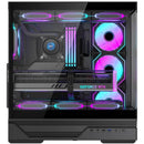 Gabinete Gamer Iceberg Crystal Gx Black 4 Fans Argb Usb C Negro