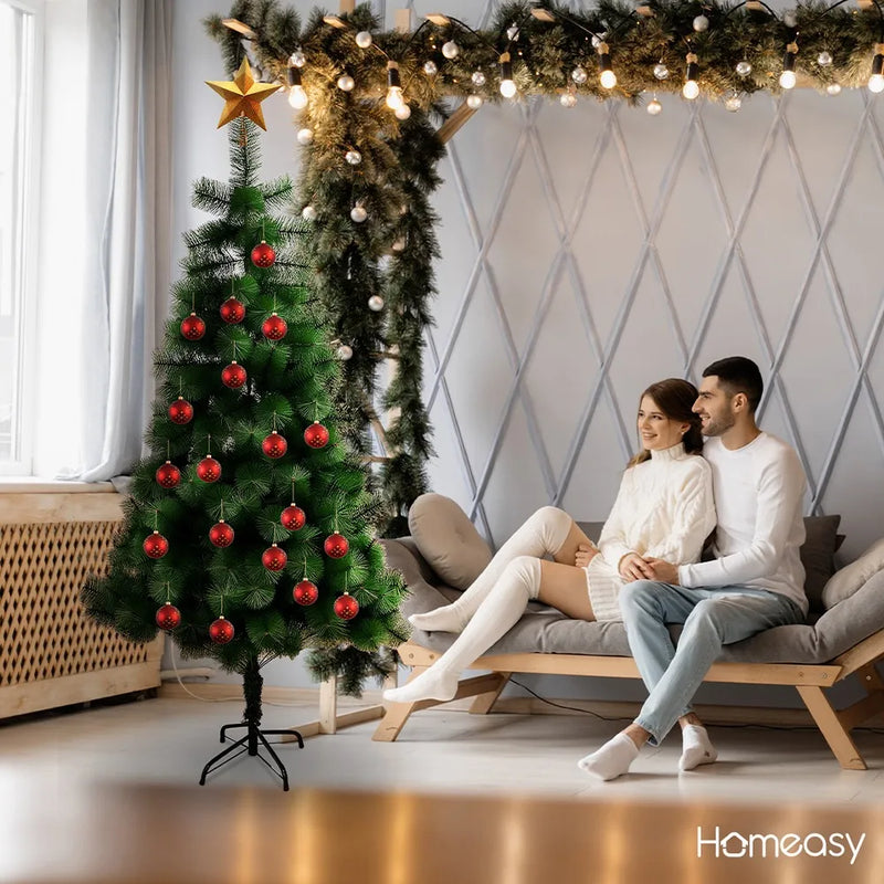 Árbol De Navidad Artificial Verde Calidad Premium 1.80 M