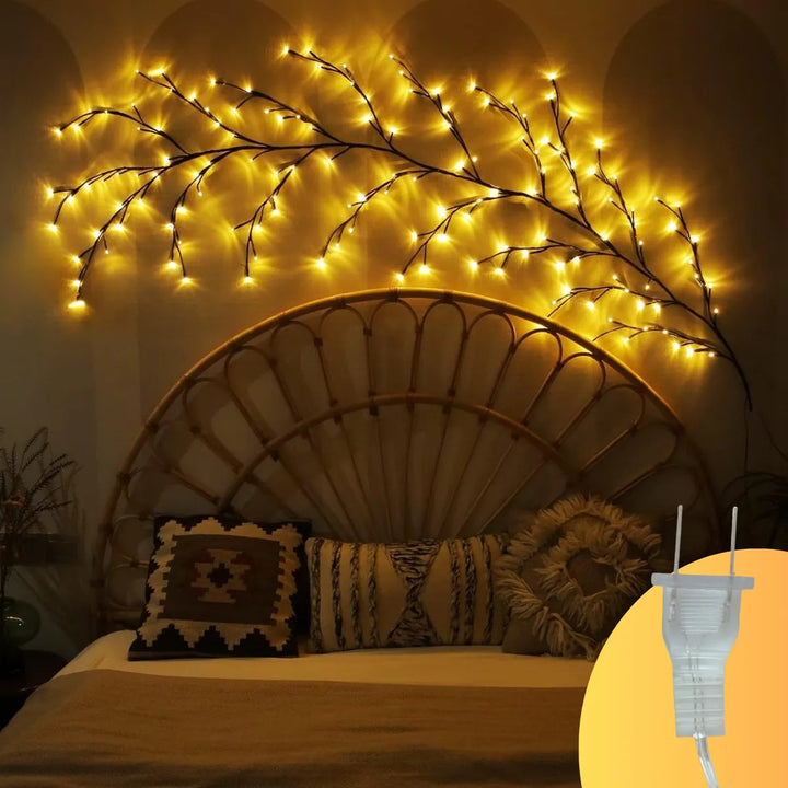 Intalacion Rama Espiga Led X288 Luces Decoracion Navideña Amarillo