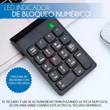 Mini Teclado Numérico Inalámbrico 19 Teclas Usb Mac Y Pc