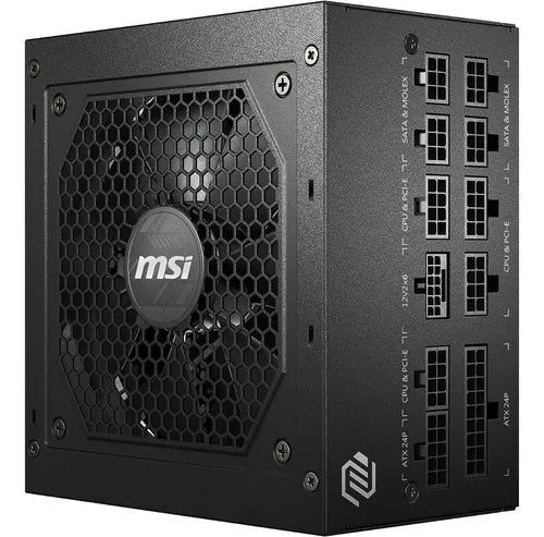 Fuente De Poder Para Pc Msi Mag A850gl Pcie5 850w Negra 110v Negro