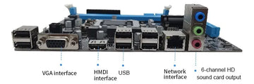 Tarjeta Madre H61 Socket 1155 6 Usb Hdmi Puerto Nvm Nueva Negro
