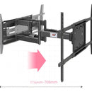 Soporte Tv Extensible Nb North Bayou Sp5 75 A 110 Pulgadas Negro