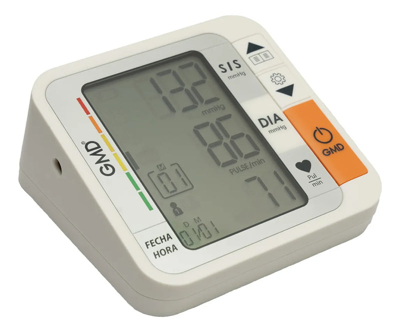 Tensiómetro Digital De Brazo Con Cargador + Termometro Gmd Blanco