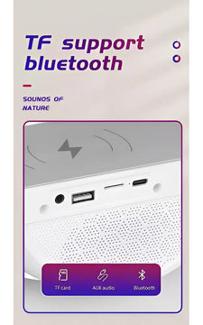 Parlante Genérica BT-2301 portátil con bluetooth blanca