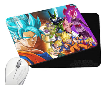 Pad Mouse Rectangular Dragon Ball Anime 3 Negro