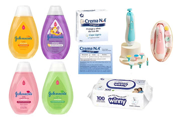 Kit Combo Para Bebe Lima Crema Azul Rosado