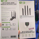 Icaning Ax900 Wifi 6 Adaptador Usb Bt Gigabit 4 Antenas