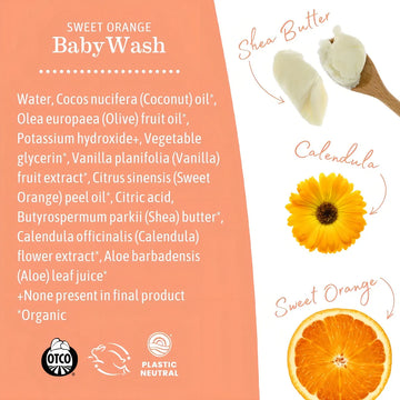 Jabón Espuma Naranja Dulce Para Bebés Earth Mama - Orgánico