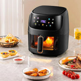 Freidora Olla Aire Caliente Sin Aceite Air Fryer 10 Litros Negro