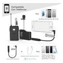 Fifine K037b con micrófono de solapa y auriculares de color negro
