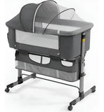 Cuna Para Bebé De Viaje 3 En 1 Nordmiex Junto Cama Moises Gris