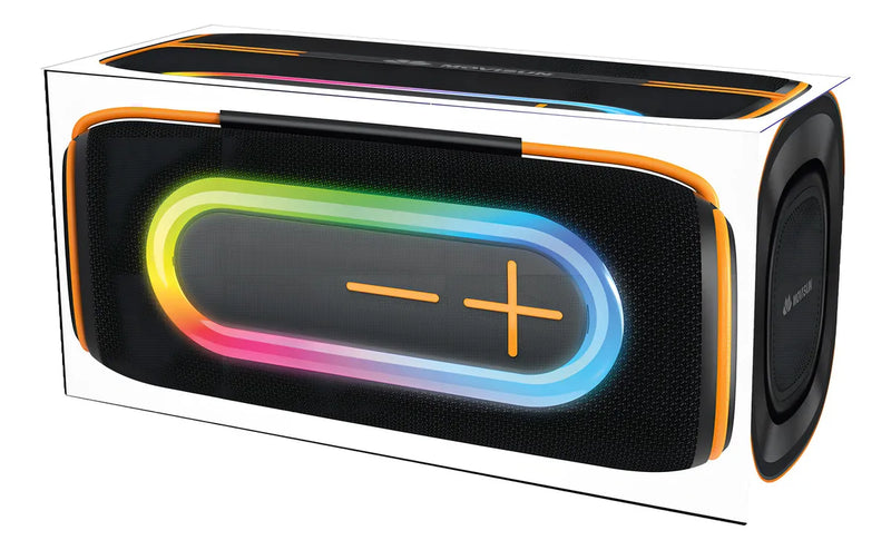 Parlante Inalámbrico Movisun Zamba 10w + 10w Color Negro