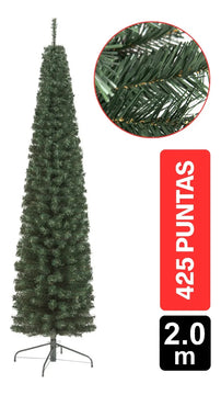 Arbol De Navidad Vermont 2.00m 425 Puntas Gio Home Pino Navideño Look Natural Base Metalica Artificial Para Decoracion Con Bolas Adornos Extensiones Cintas Bombillos Botas Campanas Luces Estrella Noel