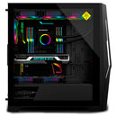 Chasis Gamer E-atx Jyr Jx124 Apolo Negro X5 Fan Argb