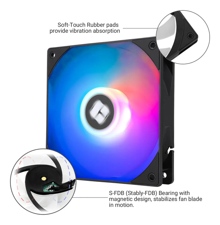 Thermalright Ventilador De Cpu Tl-c12rb-s V2 Ventilador De C