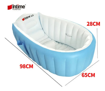 Bañera Inflable Bebes Plegable Efecto Rebote Baño Divertido Diseño Tina