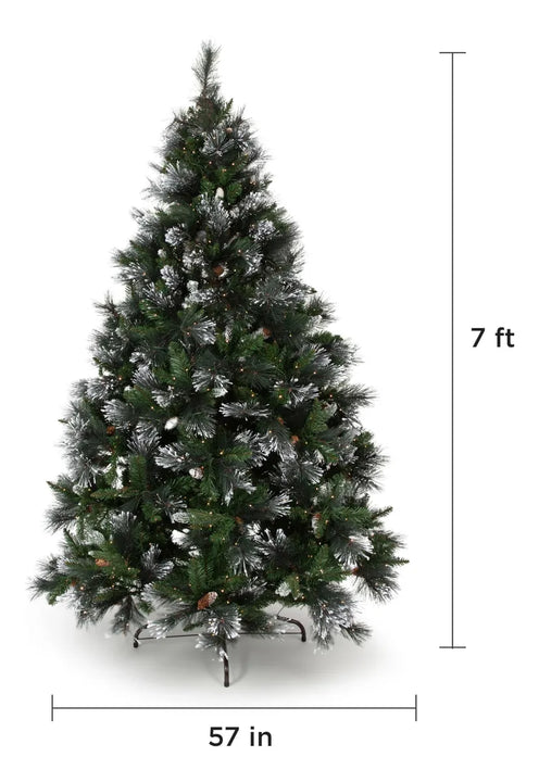 Papyrus Arbol De Navidad Artificial Preiluminado De 7 Pies,