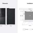 Nevecón Lg Side By Side Instaview Thinq 638 Lt Plata Negro