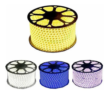 Manguera Led Rollo Por 100mts Navideña Unicolor + Secuencia