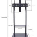 Soporte Tv Base Pedestal Rueda Televisor 32 A 70p Pulgadas Color 1700