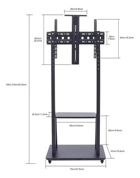 Soporte Tv Base Pedestal Rueda Televisor 32 A 70p Pulgadas Color 1700