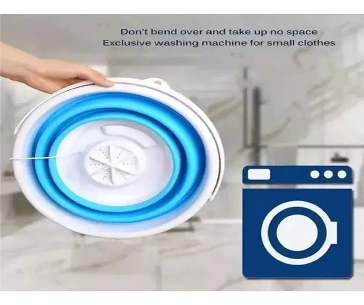 Mini Lavadora Plegable 3 Litros Washing Portátil Azul