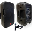Parlante Activo Directo American Sound 8 Pul + Mic Aspa082 Negro
