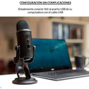 Micrófono Blue Yeti Condensador Omnidireccional color blackoutS