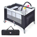 Baby Joy Pack And Play 3 En 1 Portátil Con Moisés Y Cambiado