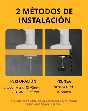 Soporte Brazo Monitor Para 2 Pantallas Lcd Led Escritorio Gris Oscuro