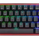 Teclado Mecánico Redragon Fizz Pro K616 Rgb Wireless Dual Color Del Teclado Negro Idioma Español Latinoamérica