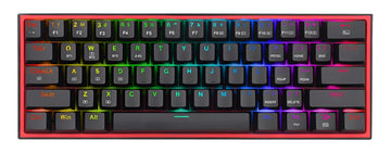 Teclado Mecánico Redragon Fizz Pro K616 Rgb Wireless Dual Color Del Teclado Negro Idioma Español Latinoamérica