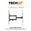 Soporte De Pared Tv/monitor 23''»55''/30kg, Techgo Spb-2206a Negro