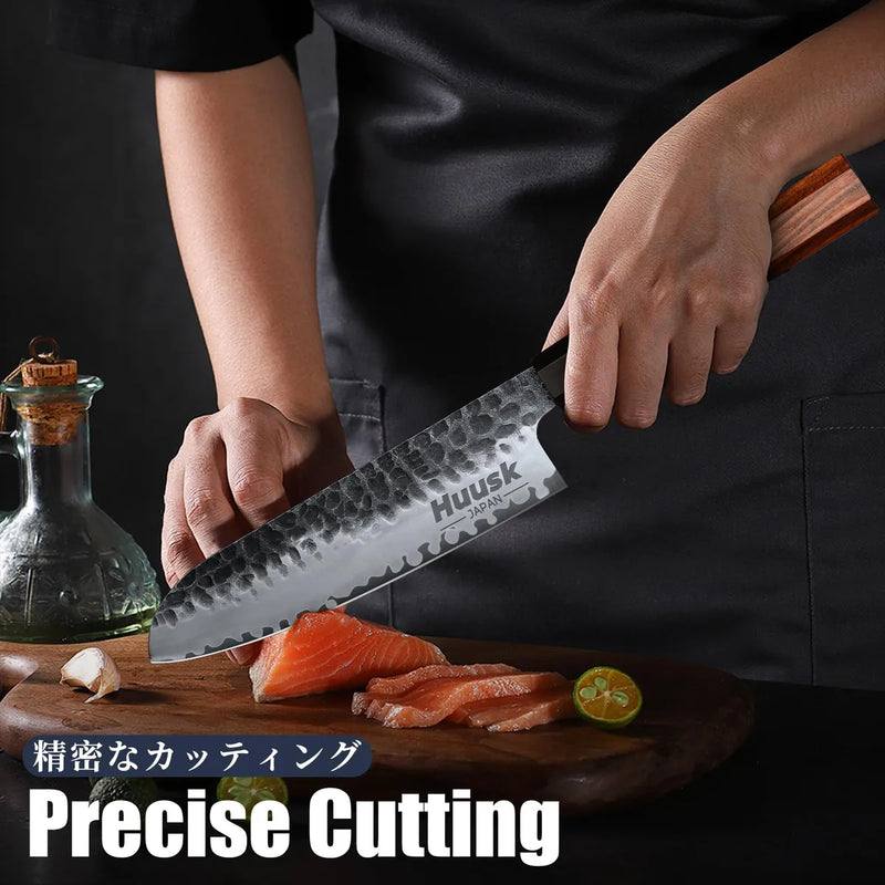 Huusk Cuchillos De Japon, Cuchillo Japones Santoku De 7 PuLG