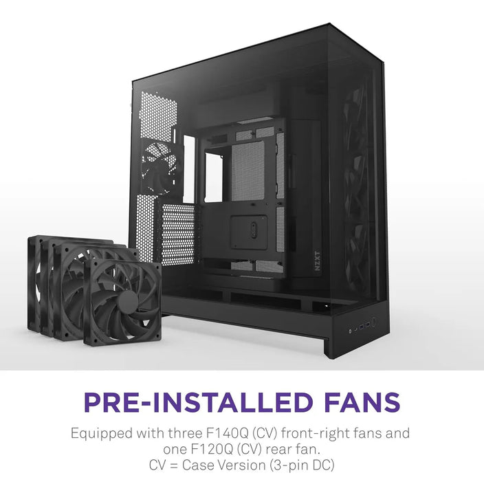 Nzxt H9 Flow (2025) Large Dual-chamber Atx Mid-tower Ai...