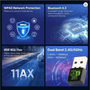 Adaptador Ax900 Wifi 6 + Bluetooth 5.3