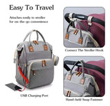 Mochila 3 En 1 Pañalera Cuna Y Mudador Portátil Para Bebés