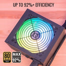 Fuente de poder para PC AeroCool Dorado 850W 850W negra