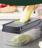 Mandolina Cortador Verduras Multi Picador Vegetales 15 En 1 Verde